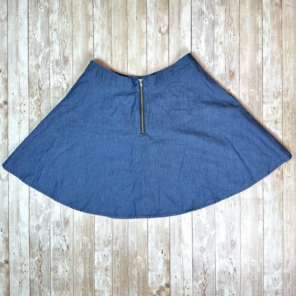 Forever 21 A-line Lightweight Denim Mini Skirt XS - Picture 5 of 7